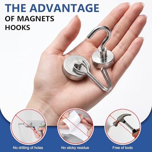 Mixed Sizes Magnetic Hooks, 2026 Cruise Cabin Ship Essentials Heavy Duty Strong - Image 5