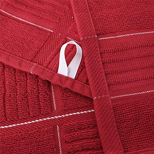 Glynniss Red Kitchen Towels and Dishcloths Set, Dish Towels and Dish Rags Set - Image 5