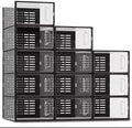 Stackable Shoe Storage Boxes, Foldable Plastic Organizer by Unknown