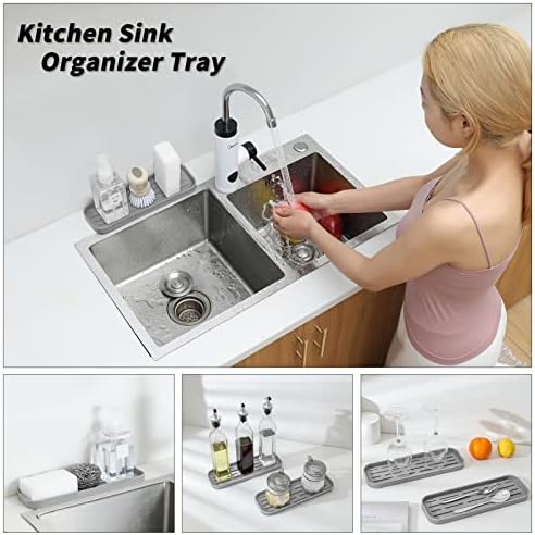 MicoYang Silicone Kitchen Sink Organizer Tray - Image 3