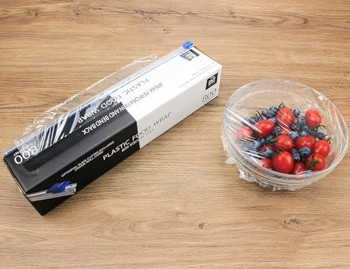Plastic Food Wrap- 800 SQ. FT. BPA-Free, Includes Optional Slide Cutter - Image 4