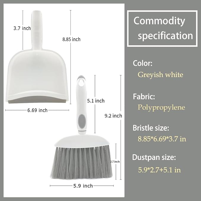 Dust pan, Small Broom and Dustpan Set, Mini Dustpan and Brush Set, Small Hand - Image 6