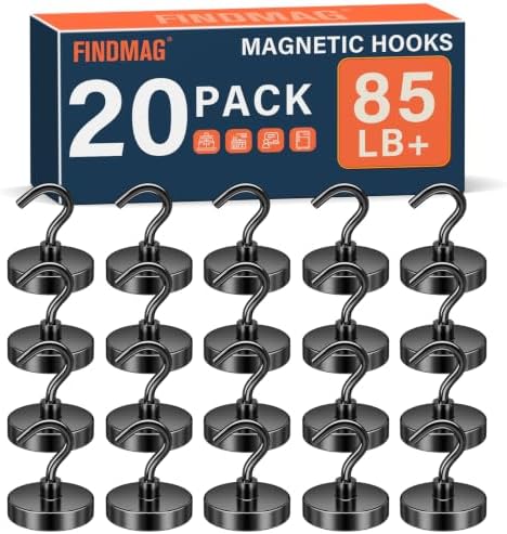 FINDMAG Magnet Hooks, 85LB+ Magnetic Hooks by FINDMAG
