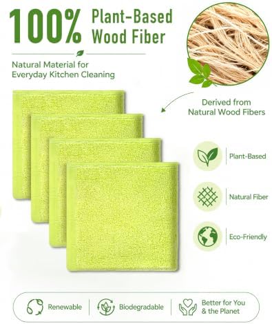 COOLMI Kitchen Dish Cloths, Easy-Rinse Dish Towels - Image 2