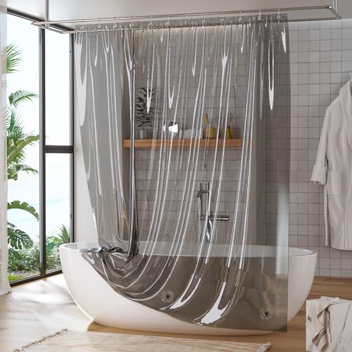 Titanker Shower Curtain Liner, Plastic Shower Liner PEVA 72 x 72 Lightweight - Image 6