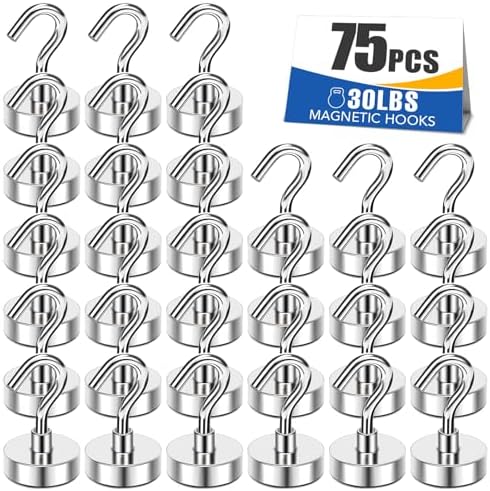 MIKEDE 30LB Magnetic Hooks Strong Neodymium Magnets Hook by MIKEDE