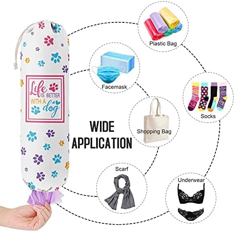 Funny Life Is Better With A Dog, Grocery Bags Holder Organizer - Image 4