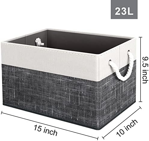 Fab totes Storage Bins 2-Pack, Foldable Storage Baskets - Image 2