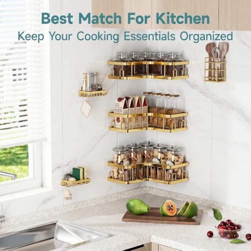 Veken Large Capacity Corner Shower Caddy 6-Pack, Advanced Rustproof Design - Image 6