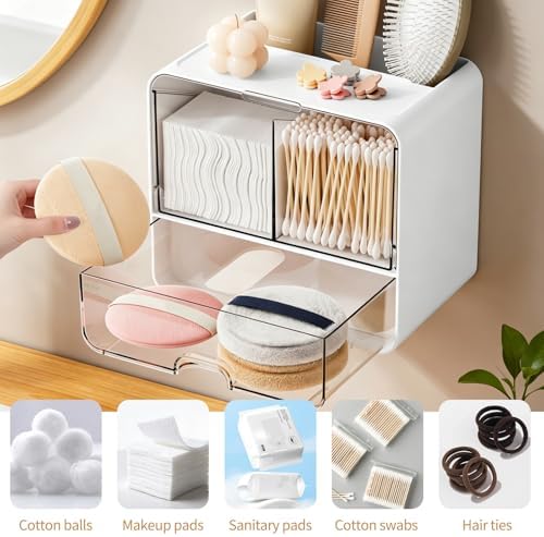 Qtip Holder Wall Mount, Bathroom storage rack - Image 2