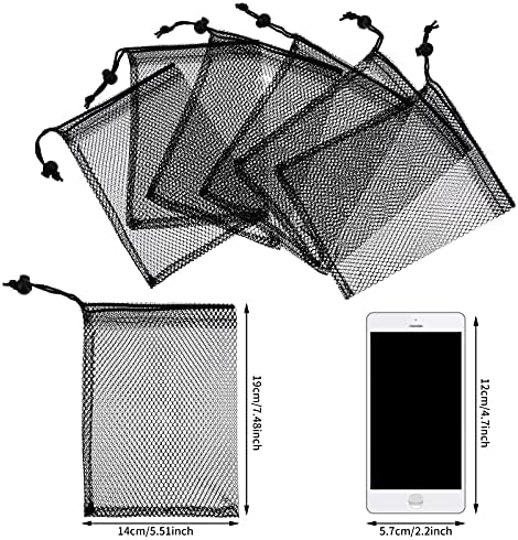 TecUnite 10 Pack Mesh Drawstring Bags - Image 2