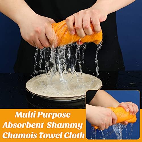 10 Pack 20" x 27" Shammy Cloths Absorbent Chamois Towel - Image 2