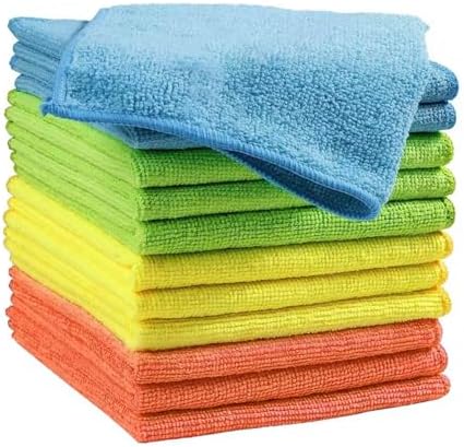 Microfiber Cleaning Cloths, Ultra Absorbent, Streak-Free, and Household Cleaning by ZODISTORE