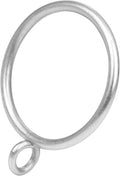Curtain Rings with Eyelets, 48 Pack Metal Drapery Rings by Unknown