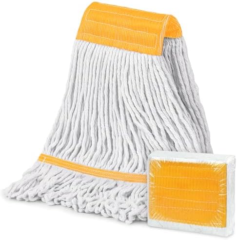 Commercial Mop Head Replacement 16 oz, Heavy Duty Wet Industrial Mop Refills by KalTell