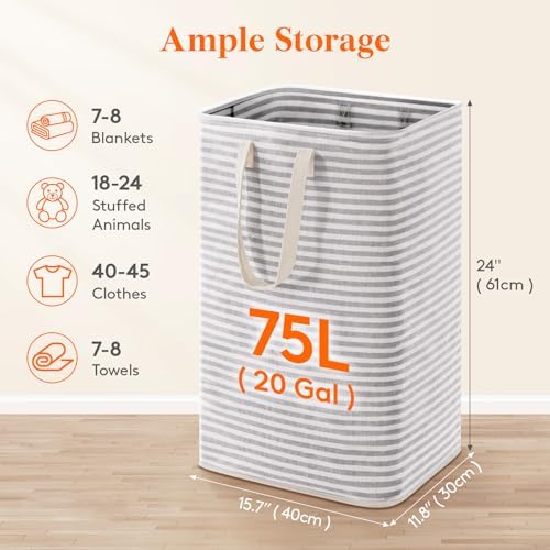 Lifewit 75L Large Collapsible Laundry Basket - Image 2