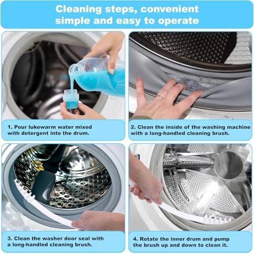Palksky Washing Machine Cleaning Brush Set, Front Load Washer Machine Cleaner - Image 6