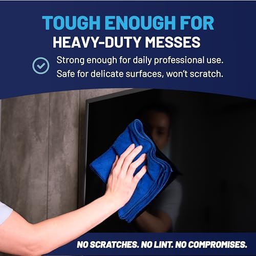 MW Pro Multi-Surface Microfiber Towel – 12 Pack | Premium Cleaning Cloth | Clean - Image 6