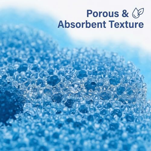 Scrub Flower Temperature Sensitive Sponges, Sapphire Hydrangea - Image 3