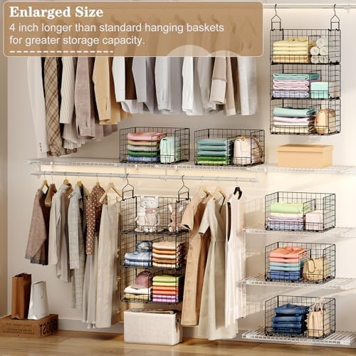 Sonyabecca 3-Tier Extra Large Closet Hanging Organizer - Image 3