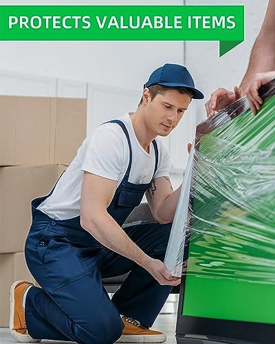 Stretch Wrap, Shrink Wrap Rolls 17in x 1500ft 2Pack, Heavy Duty Pallet Wrap - Image 4