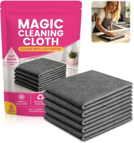 Genie Cloth Magic Cloth, Thick Microfiber, Streak‑Free by Unknown