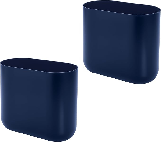 iDesign Small Slim Plastic Bathroom Trash Can by iDesign