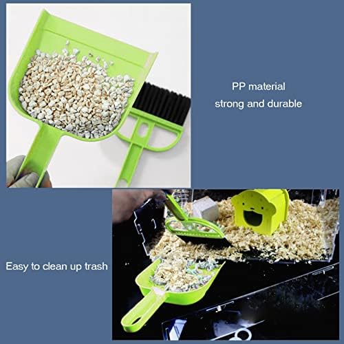 SEIS 3 Pack Hamster Mini Dustpan and Broom Set Guinea Pig Classical Besom - Image 4