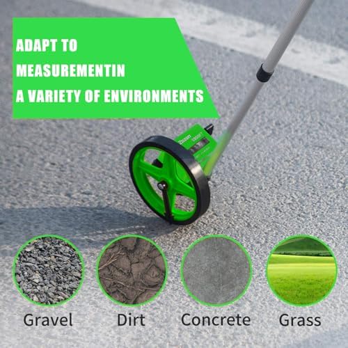 Zozen 6-Inch Measuring Wheel in Feet and Inches, Telescopic Handle - Image 6
