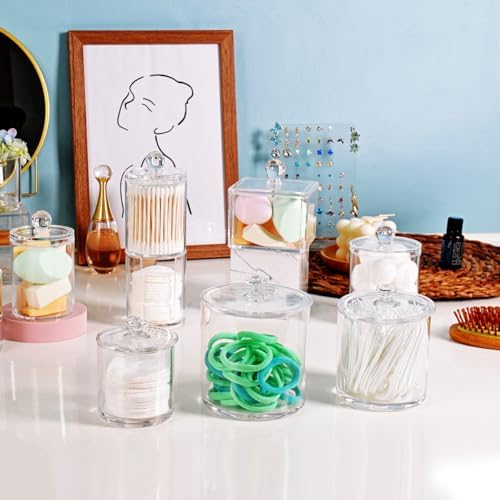 SheeChung 3 Pack Clear Acrylic Qtip Holder - Image 4