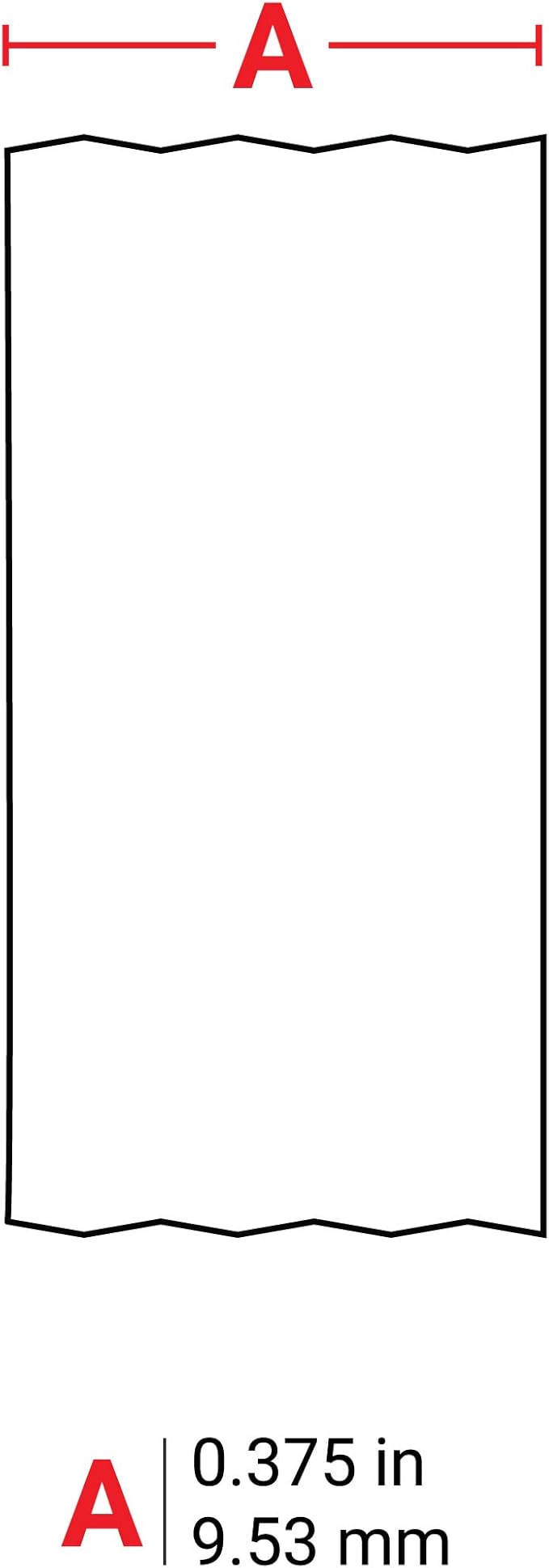 Brady Authentic (M21-375-499) Multi-Purpose Nylon Label for General ID, Wire Marking, and Lab Labeling, Black on White- For M210, M210-LAB, M211, BMP21-PLUS and BMP21-LAB Printers, .375" W, 16' L