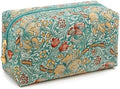 Large Pencil Case, Quilted Cotton Pencil Pouch, Cute Floral Pen Bag by OIMEIJewelry