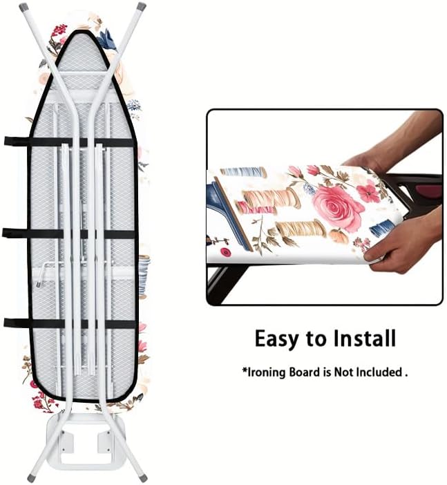 Nuxovilar Sewing Machine Ironing Board Cover 15x54 Inches Polyester - Image 5