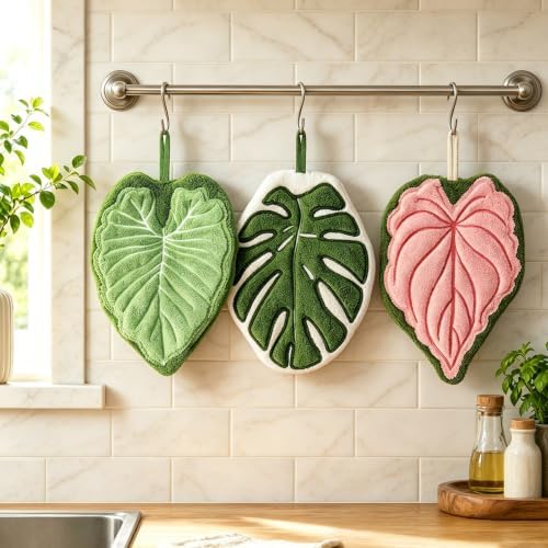 3 Pack Cute Kitchen Hand Towels by Unknown