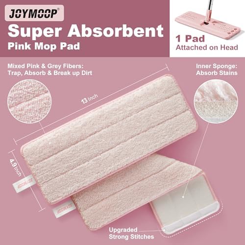 JOYMOOP Flat Mop, Microfiber Cleaning Pad - Image 7