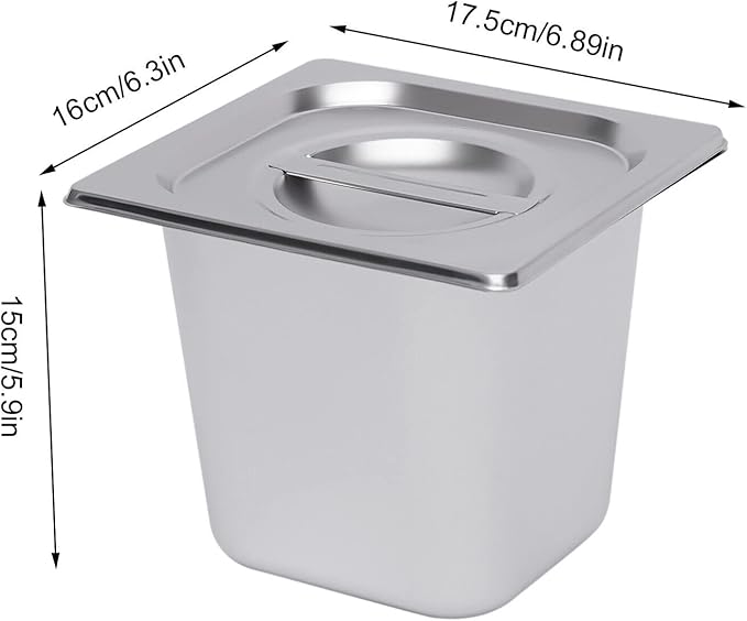 Countertop Steam Table Food Warmer Stainless Steel Commercial Buffet Warmer 6-Pan 600W Portable Electric Food Warmer Steam Table 19.2Qt(18L) for Restaurants, Catering, Buffets