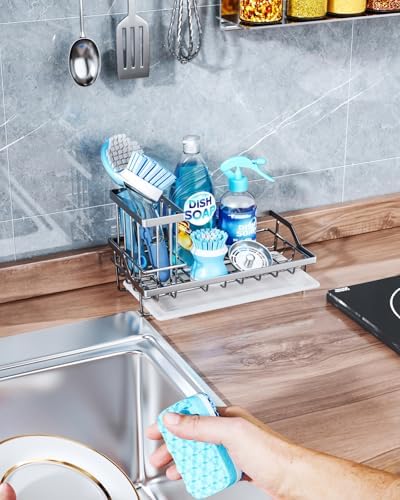 Consumest Sink Caddy, Kitchen Sponge Holder - Image 6