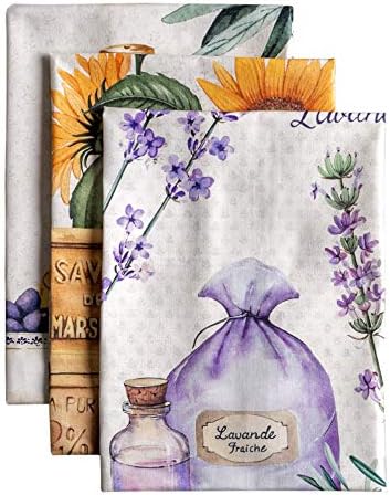 Maison d' Hermine Kitchen Towels Set of 3 Reusable 100% Cotton 27.50" x 20" by MaisondHermine