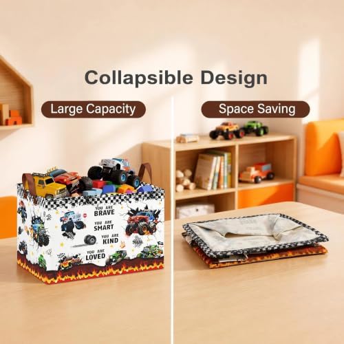 Monster Truck Baby Gift Basket, Collapsible Gift Bag, Kid Room Decor - Image 7
