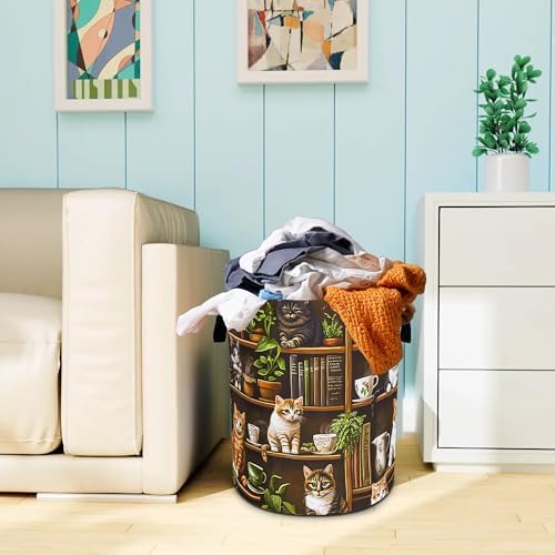 Cute Cat Laundry Basket Bookshelf Animal Oxford Cloth Laundry Hamper - Image 7