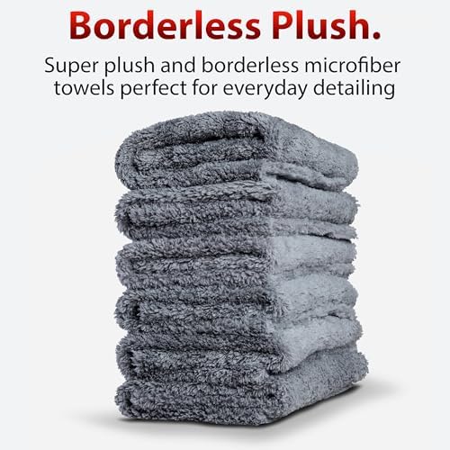 Adam's Borderless Grey Microfiber Towel - Image 2