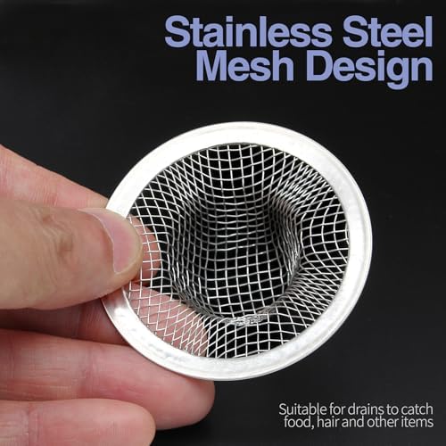 Piutouyar 2 Pack Stainless Steel Kitchen Sink Strainer, 2.8 Inch Diameter - Image 4