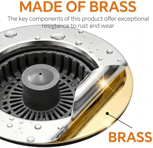 Kitchen Sink Stopper, 3 in 1 Pop Up Kitchen Sink Drain Strainer, - Image 2