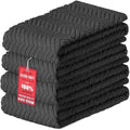 DecorRack 100% Cotton Kitchen Towels 15x25 in, Dark Grey Set by DecorRack