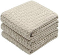 Waffle Weave Kitchen Towels Dish Towels, 3 Pack, 16x24 Inch by VeraSong
