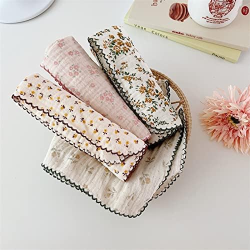 BuLuTu Vintage Floral Print Kitchen Tea Towels Dish Cloths Set - Image 3