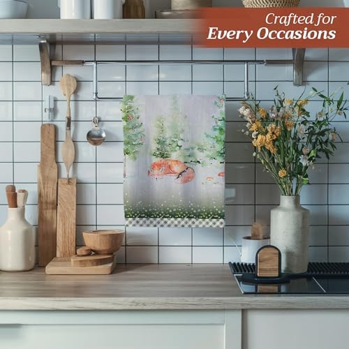 Maison d' Hermine Kitchen Towels Set of 3 Reusable 100% Cotton 27.50" x 20" - Image 5