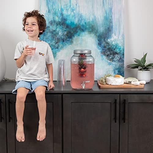 2-Gallon Glass Liquor Decanter Drink Dispenser - Image 3