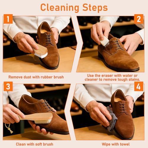 5Pcs Suede Eraser for Shoes, Suede Eraser and Brush, Suede Cleaning Kit - Image 6