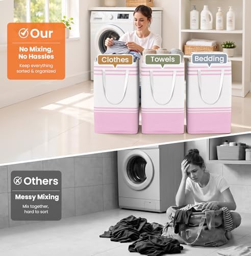 TranquilRelax 3-Pack Laundry Basket, Laundry Hamper - Image 6